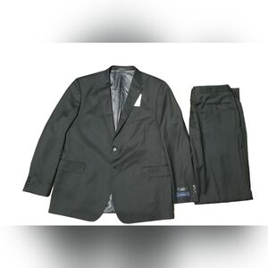 New Men's Black Ermenegildo Zegna Blazer/Suit & Pants Model 3510/2FP Size 48L